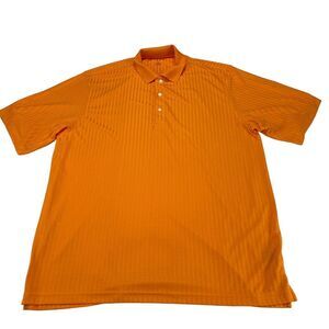 Jack Nicklaus Polo Shirt Mens Size XL Yellow Plaid Golf Performance Short Sleeve